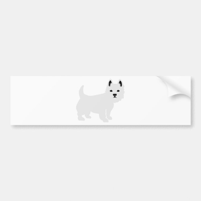 Westie Autoaufkleber (Vorne)