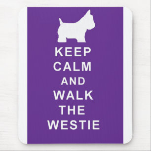 Westie behalten ruhigen Weg der Westie mousepad
