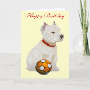 Westie "Birthday" Card Karte
