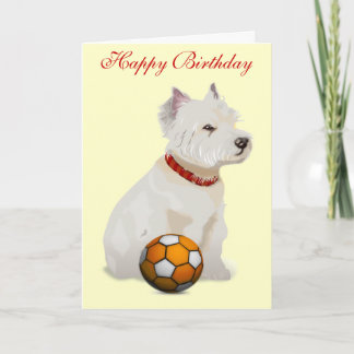 Westie "Birthday" Card Karte