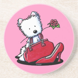 Westie Bits O' Heaven Achterbahn Getränkeuntersetzer