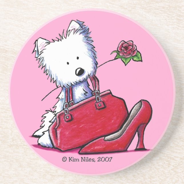 Westie Bits O' Heaven Untersetzer (Vorne)