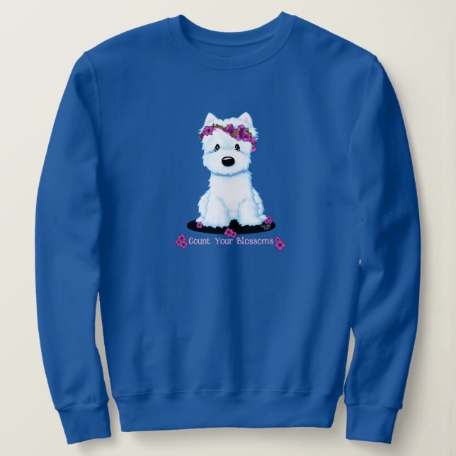 Westie Blossom Sweatshirt (Design vorne)