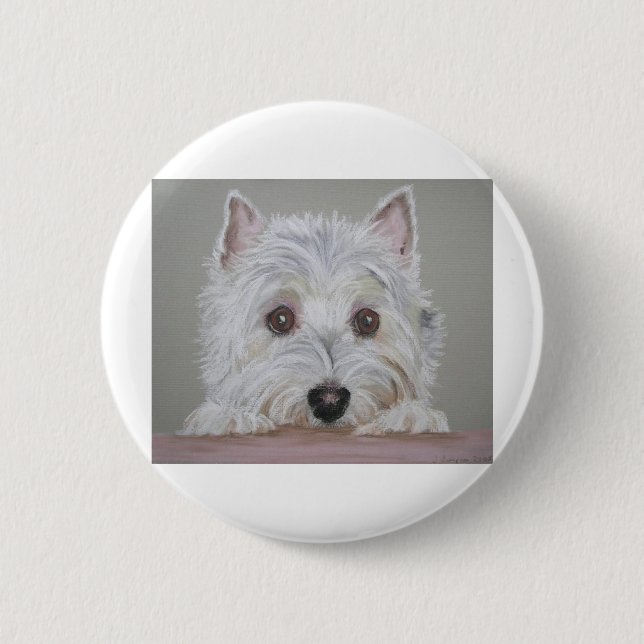 Westie Button (Vorderseite)