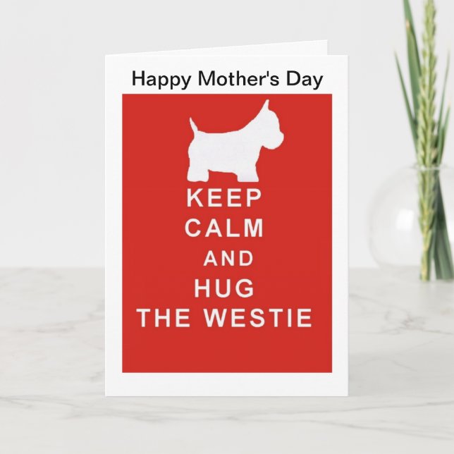 Westie Carte de Fête des Mères maman maman femme g (Devant)