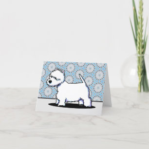 Westie Carte de remerciements