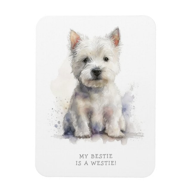 Westie Cheeky Gift Magnet (Vertikal)