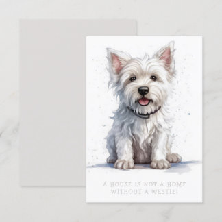 Westie Cheeky Niedlich Gruß Geburtstag Dankkarte