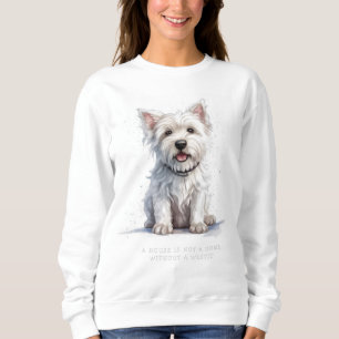 Westie Cheeky Niedlich Personalisiert Sweatshirt