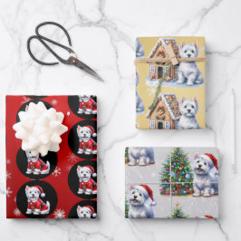 Westie Christmas Geschenkpapier Set