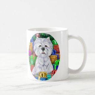 Westie Christmas Open Geschenke Kaffeetasse