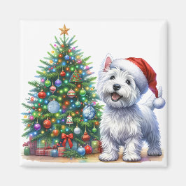 Westie Christmas Tree Magnet