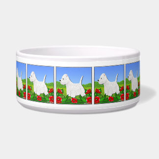 Westie Dog Bowl mit West Highland White Terriers Napf
