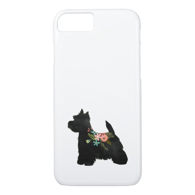 Westie Dog Breed Boho Silhouette Case-Mate iPhone Hülle (Rückseite)