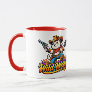 Westie Dog Cowboy Tasse (Original Design)