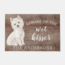 Westie Dog Personalisiert Door Mat