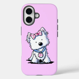 Westie Dot Girlie Chien coque iphone