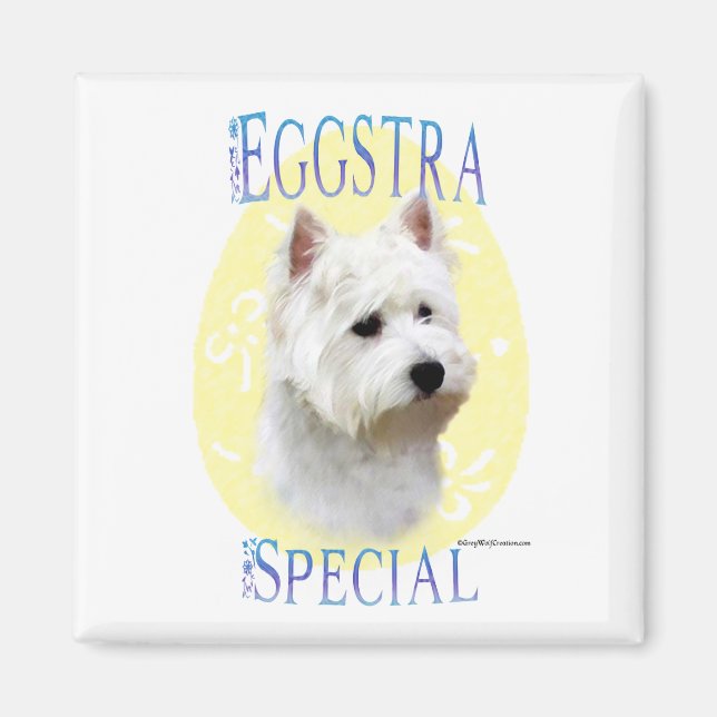 Westie Eggstra Special - Magnet (Vorne)