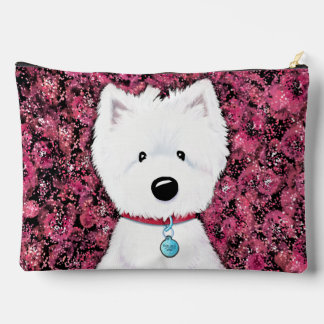 Westie Floral Impressions Accessory Pouch Zubehörtasche