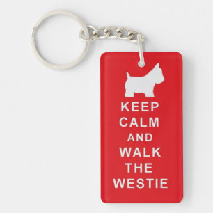 Westie gardent le cadeau de Noël calme