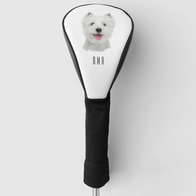 Westie Golf Headcover (Vorderseite)