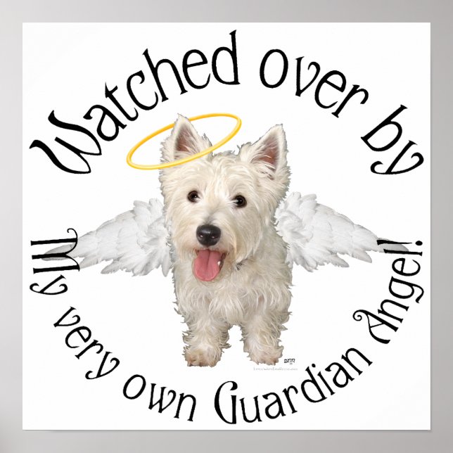 Westie Guardian Angels Poster (Vorne)