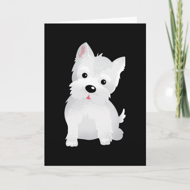 Westie Head Karte (Vorderseite)