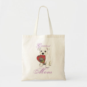 Westie Heart Mama Große Tote Tasche