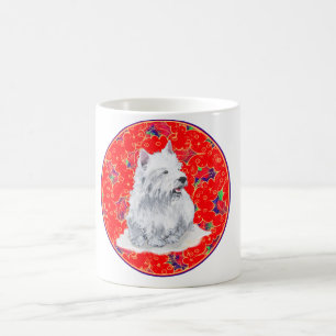Westie Hier kommt der Weihnachtsmann Kaffeetasse