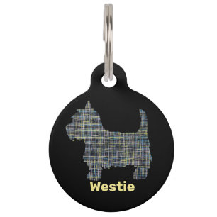 Westie Hund Abstrakt Haustiermarke