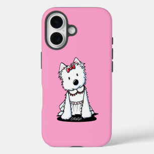 Westie Hund in Dress iPhone Case