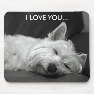 Westie Hund Mousepad - i-LIEBE SIE…