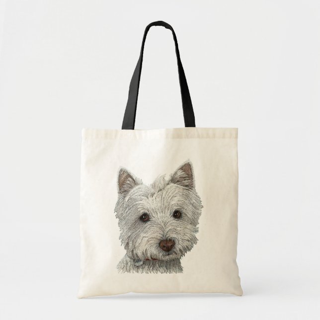 Westie Hund Tragetasche (Vorne)