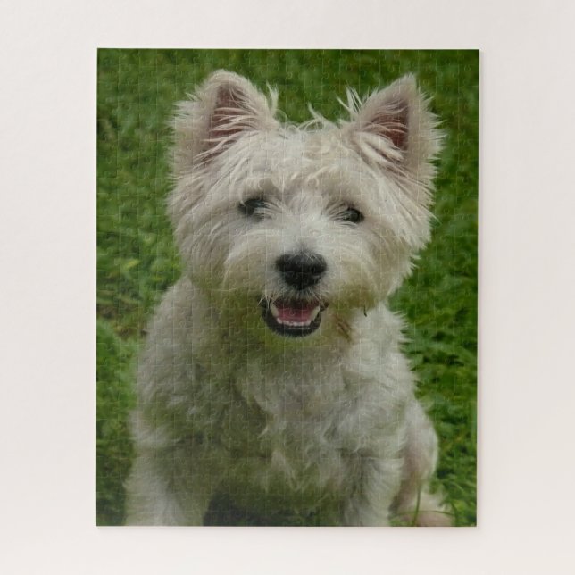 Westie Hunde Puzzles. (Vertikal)