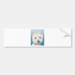 Westie HundeAutoaufkleber Autoaufkleber