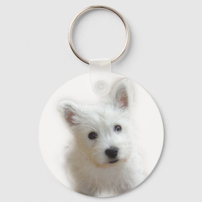 Westie Key ring Schlüsselanhänger (Vorderseite)