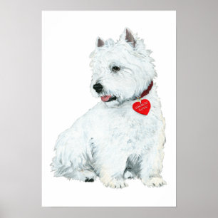 Westie Liebe Poster