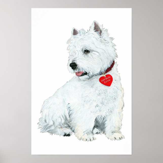 Westie Liebe Poster (Vorne)