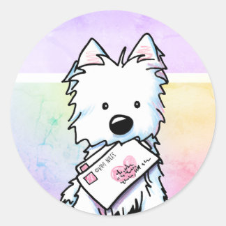 Westie Liebesbriefe Stickers