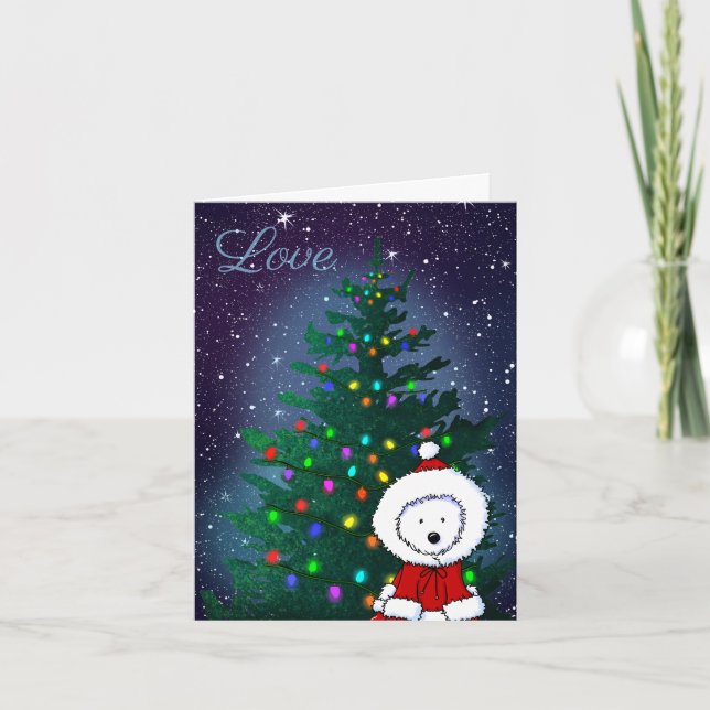 Westie Love Christmas  Feiertagskarte (Vorderseite)