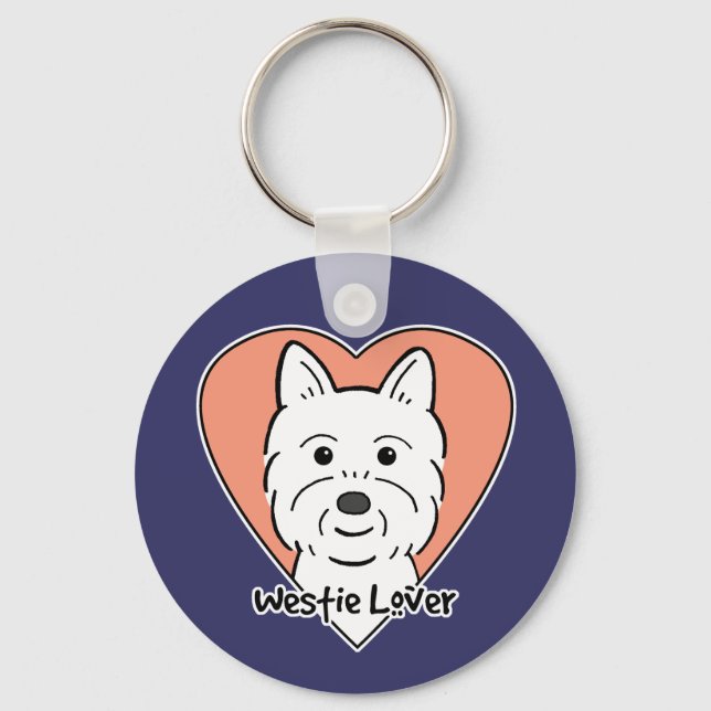 Westie Lover Schlüsselanhänger (Vorderseite)