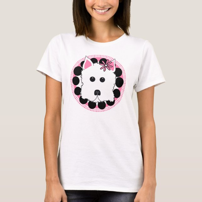 Westie Mädchen T-Shirt (Vorderseite)