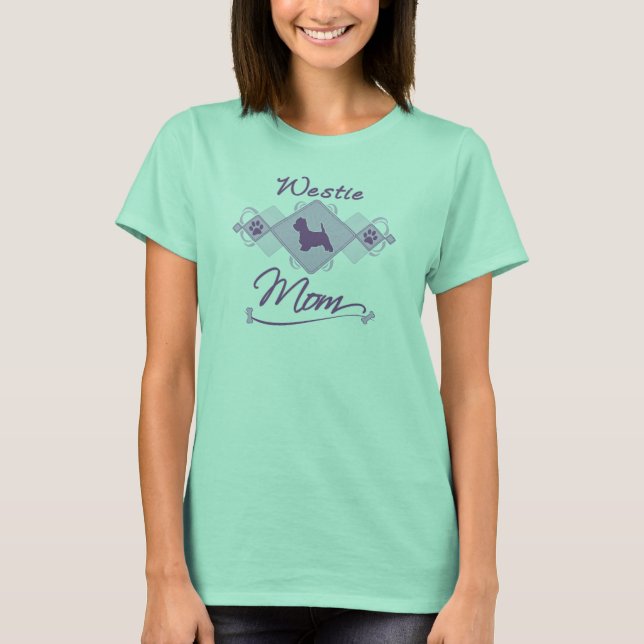 Westie Mama T-Shirt (Vorderseite)