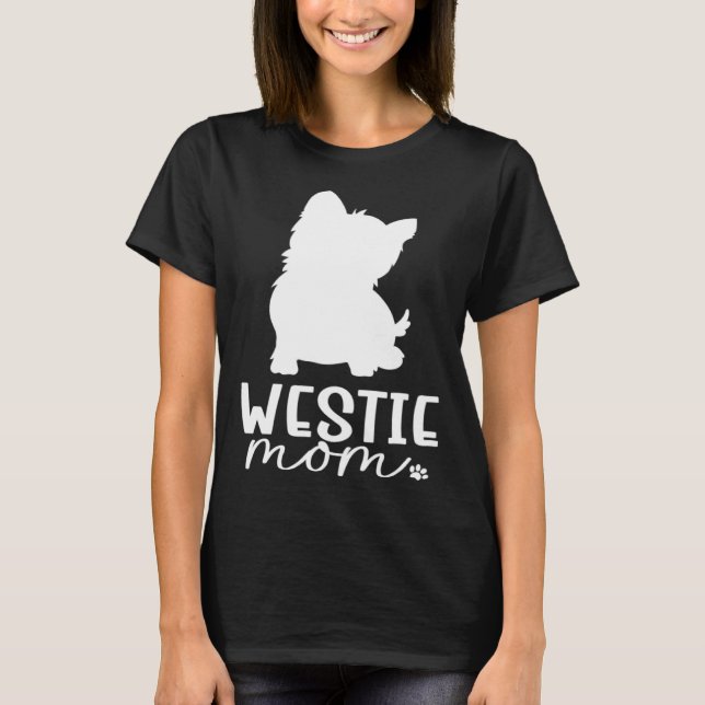 Westie Mama T-Shirt (Vorderseite)