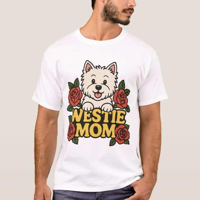 Westie-Mama T-Shirt (Vorderseite)