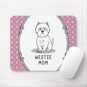 Westie Mama - West Highland White Terrier Dog Mama Mousepad