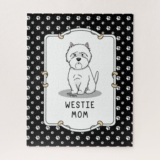 Westie Mama - West Highland White Terrier Mama (Vertikal)