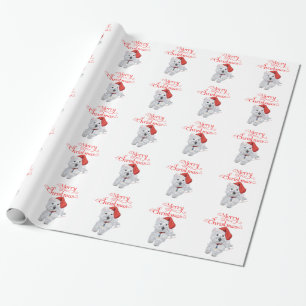 Westie Merry Christmas Geschenkpapier