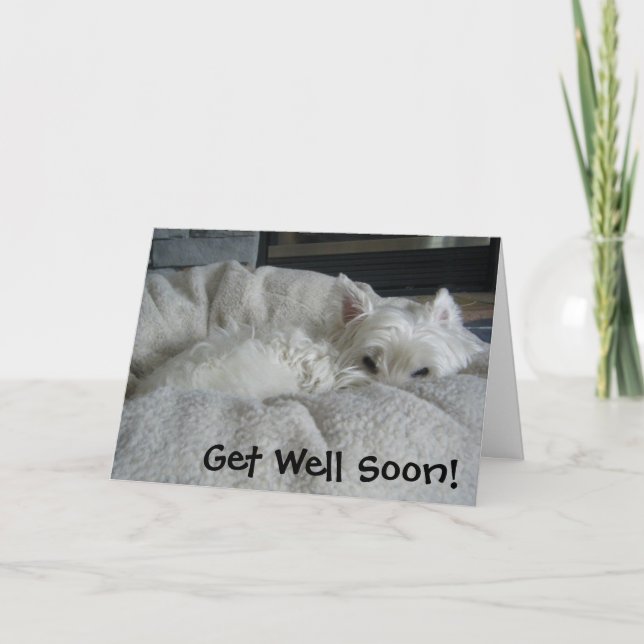 Westie obtiennent bientôt la carte de voeux bonne (Devant)