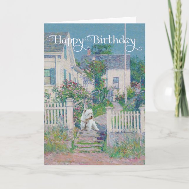 Westie on Guard Karte (Vorderseite)